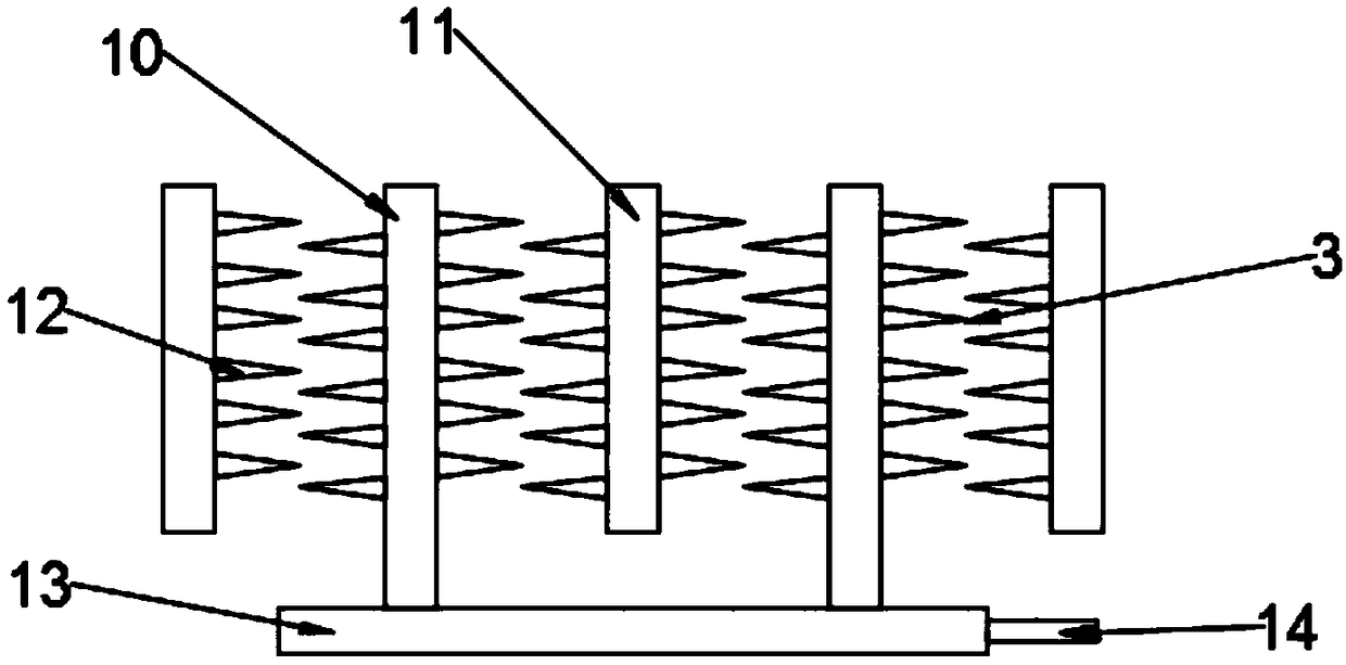 Agricultural soil repair device with exhaust gas treatment function