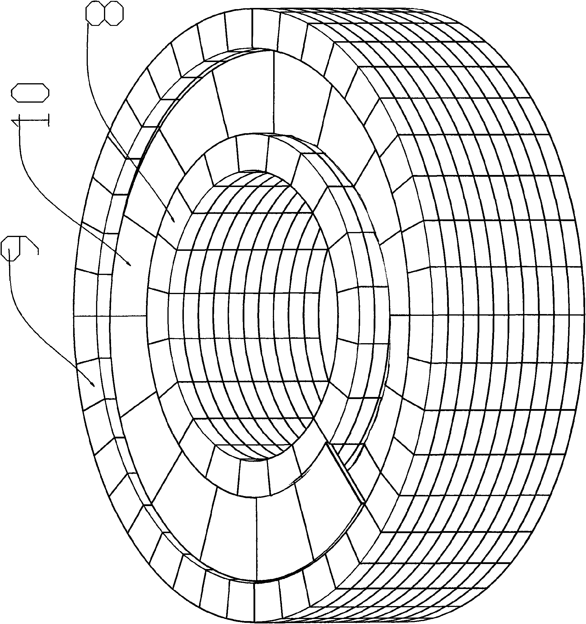 Novel kiln, construction method and application thereof