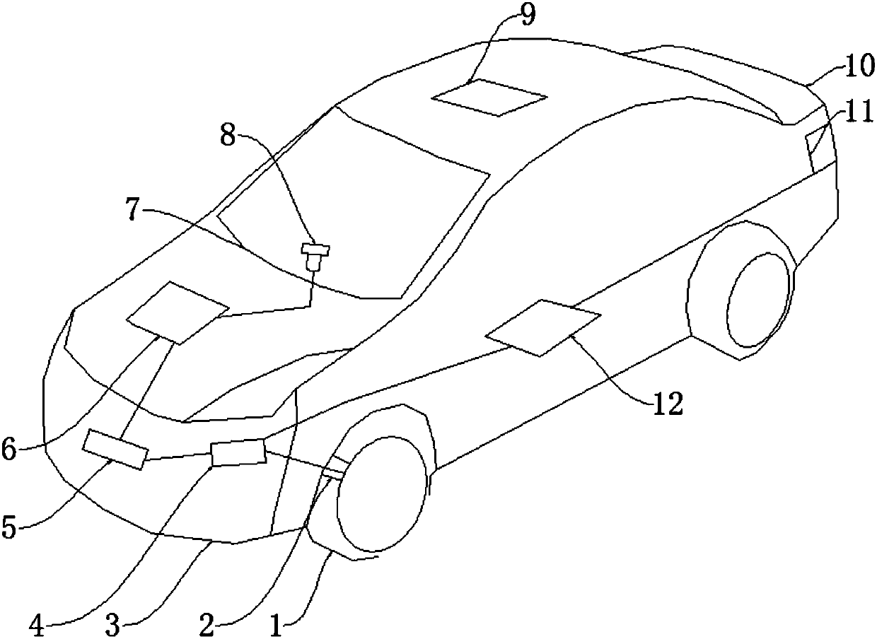 Collision prevention detecting device applied to automatic driving