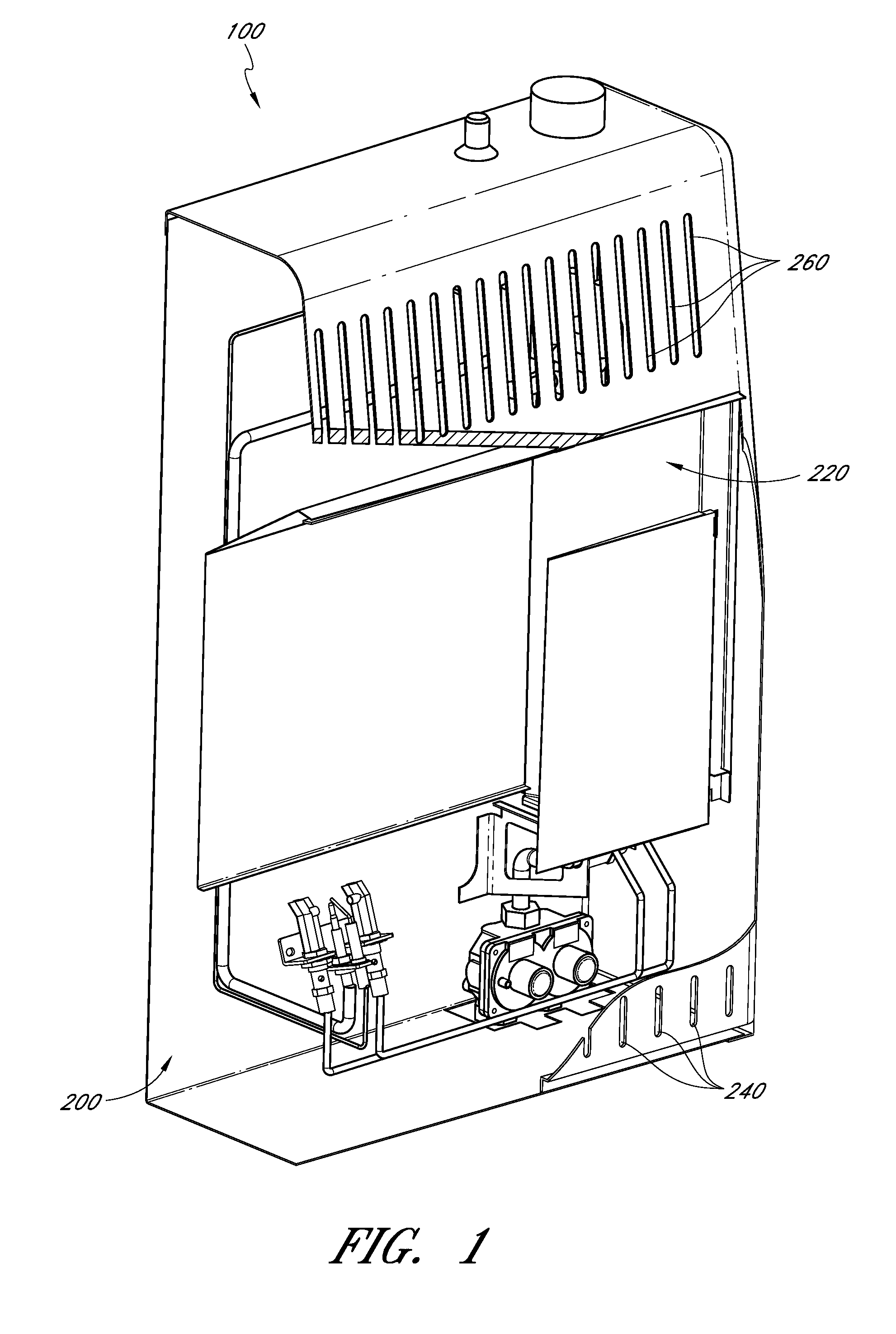 Dual fuel heating source with nozzle