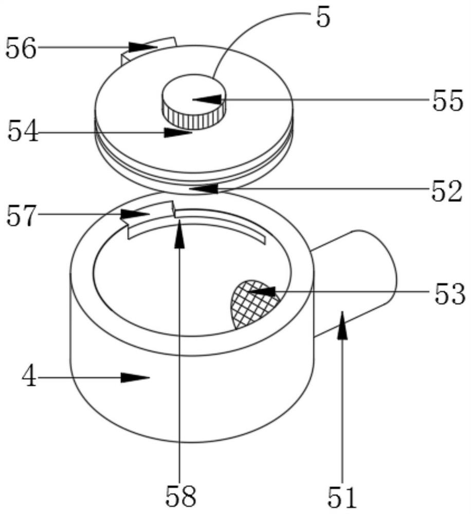 Decolorizing pot for preparing camellia oil and decolorizing treatment method of decolorizing pot