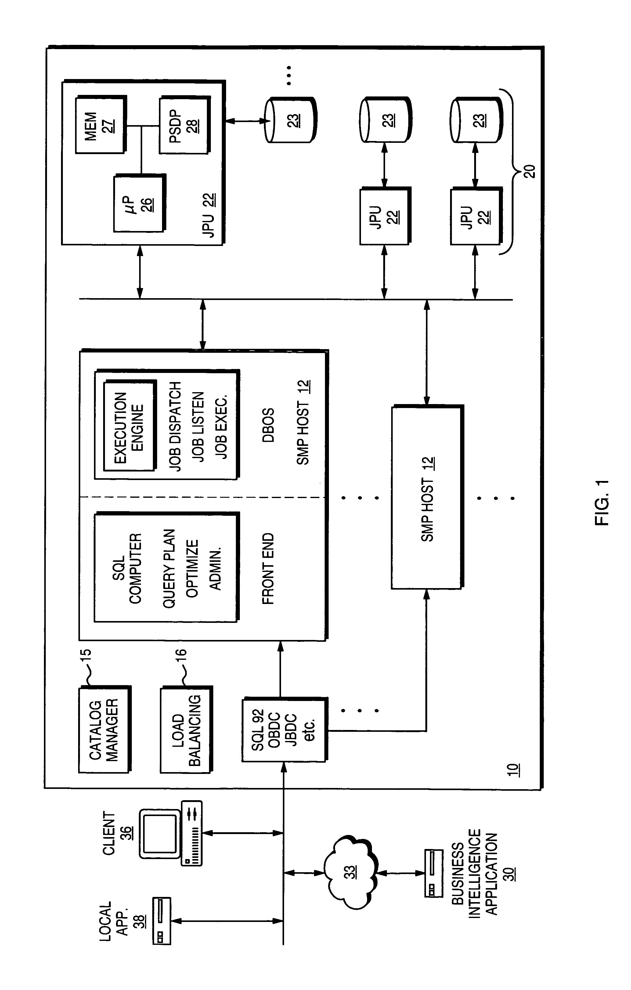Programmable streaming data processor for database appliance having multiple processing unit groups