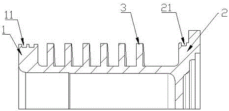 Cooler in driving gearbox, and cooling structure and method of driving gearbox