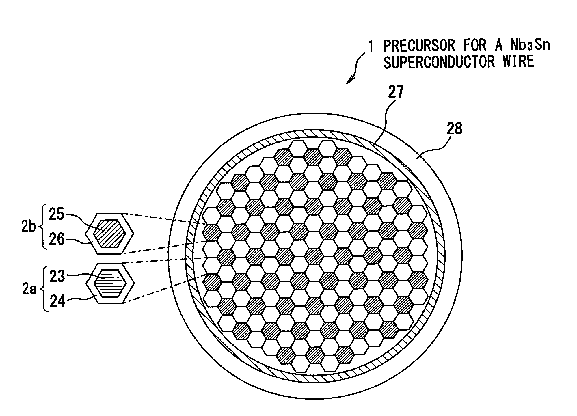 Precursor for a Nb3Sn superconductor wire, method for manufacturing the same, Nb3Sn superconductor wire, and superconducting magnet system
