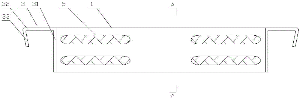 Auxiliary keel connected with main keel in building template