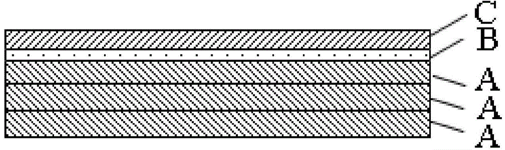 High-barrier bi-directionally stretched polythene film and preparation method thereof