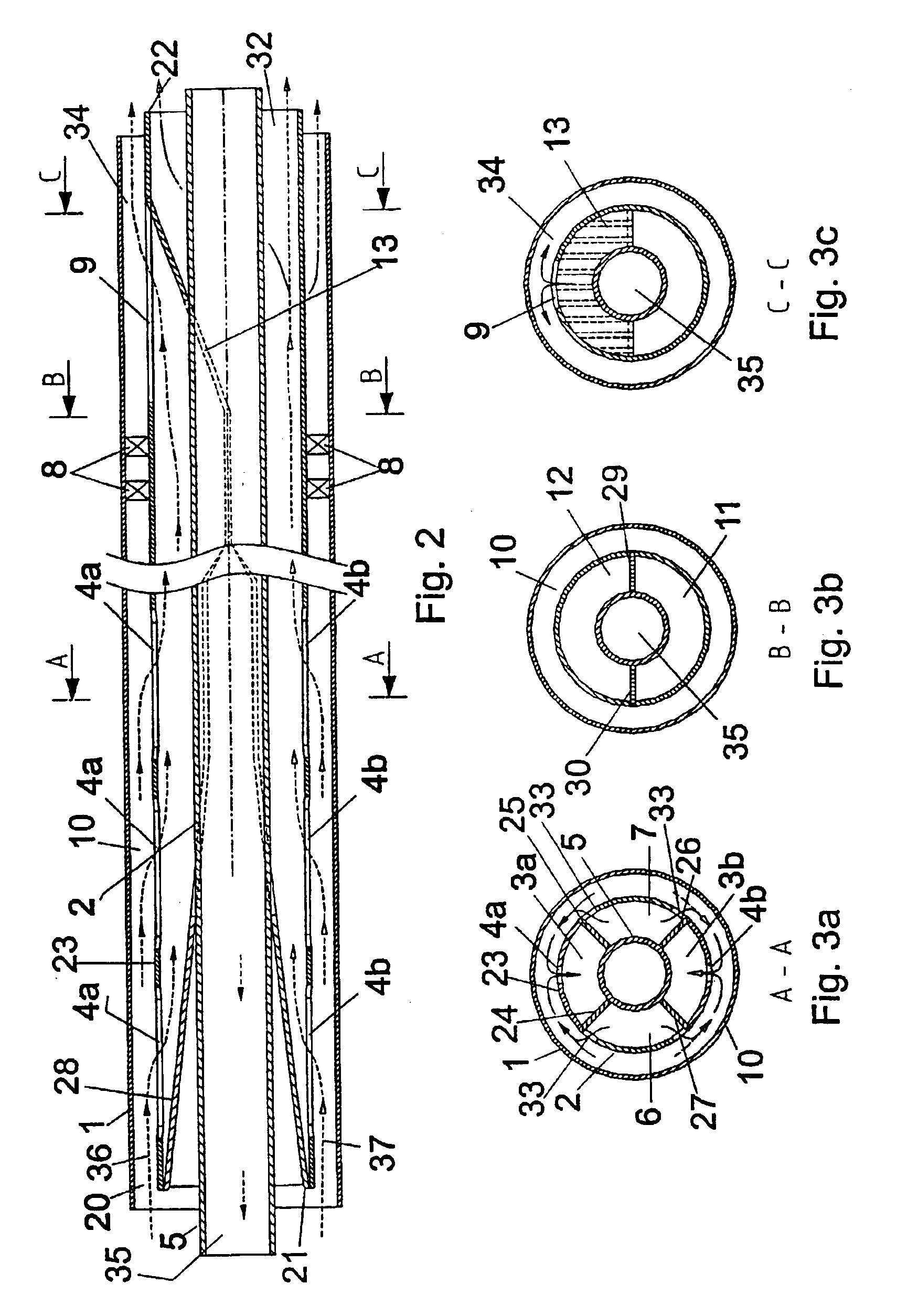 Outlet arrangement for down-hole separator