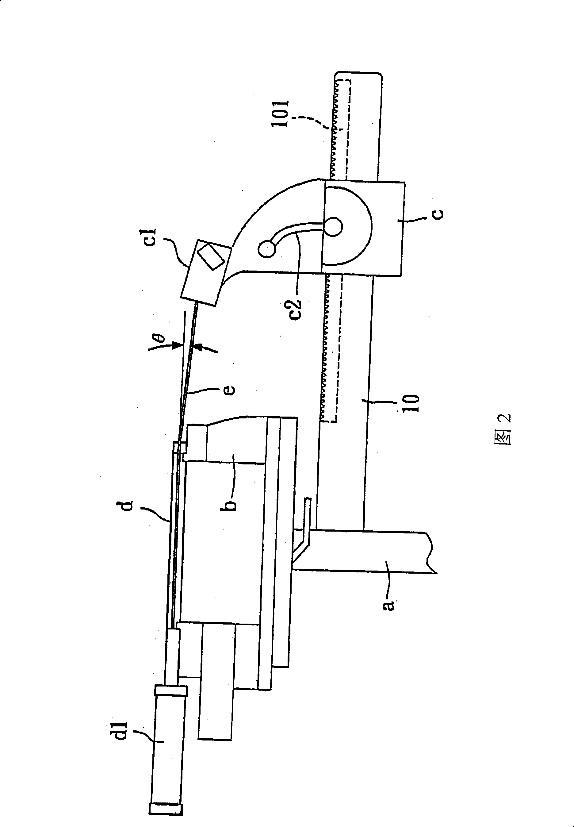 Wire-drawing device height adjustment device of wire-drawing device head of racket wiring device