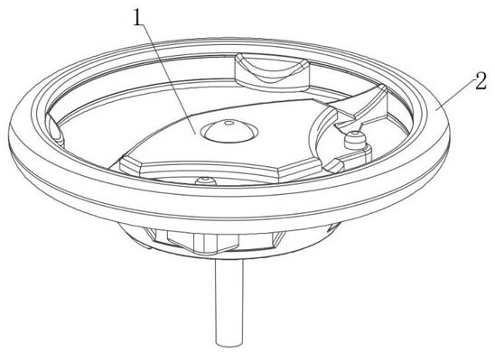 Induction electric heating device for automobile steering wheel