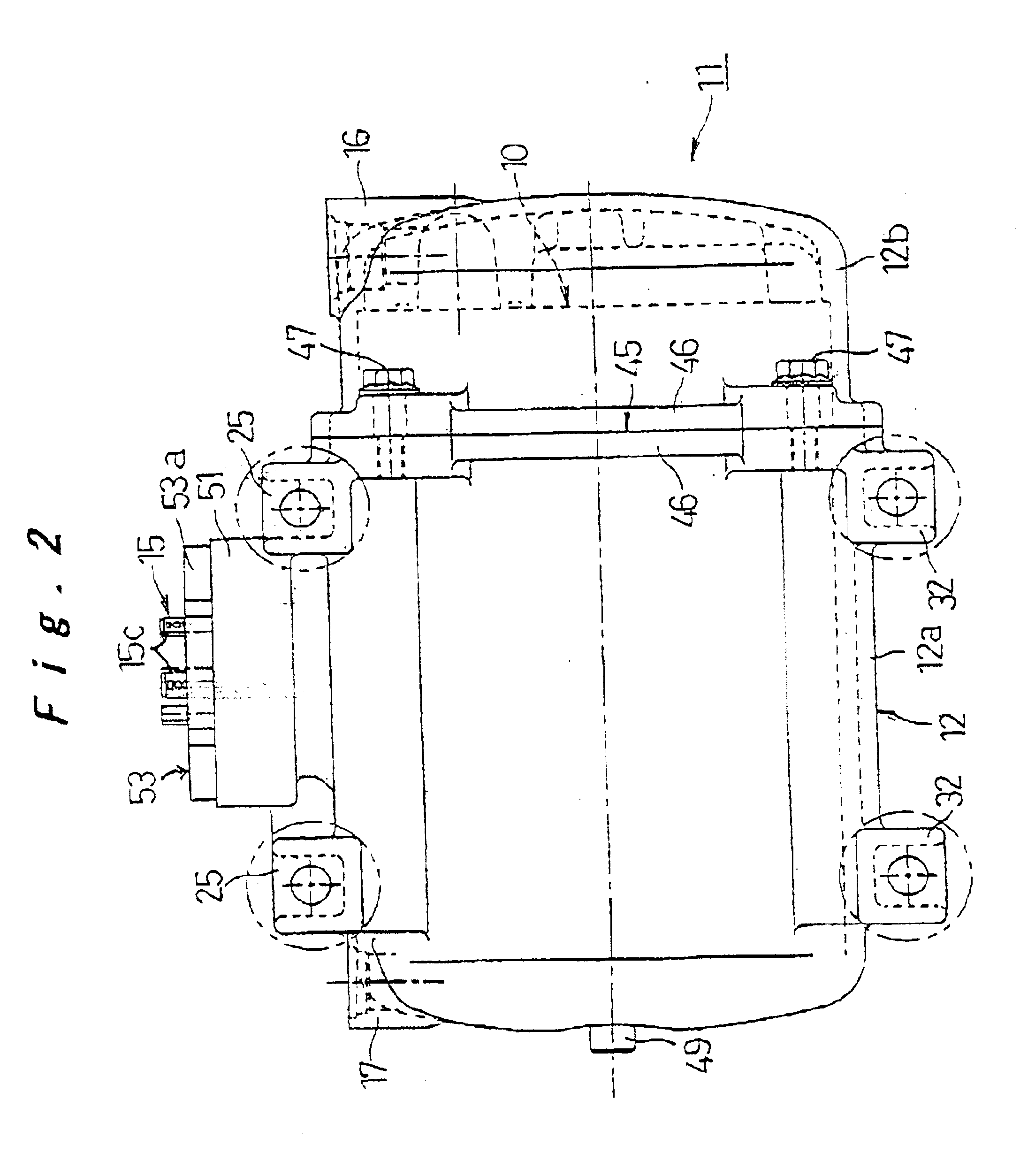 Compressor with built-in motor and mobile structure using the same