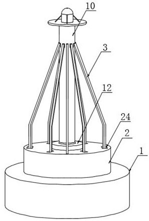 Safe, convenient and universally adjustable navigation buoy lamp holder