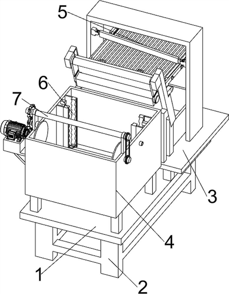 Plant fiber feed raw material treatment device