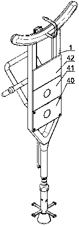 Multifunctional medical under-arm walking stick applied to patient rehabilitation