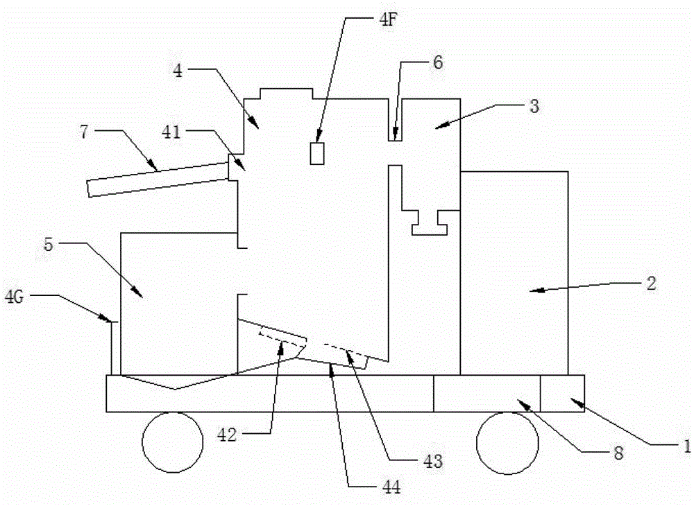 Separating type machine for picking up red dates falling on ground