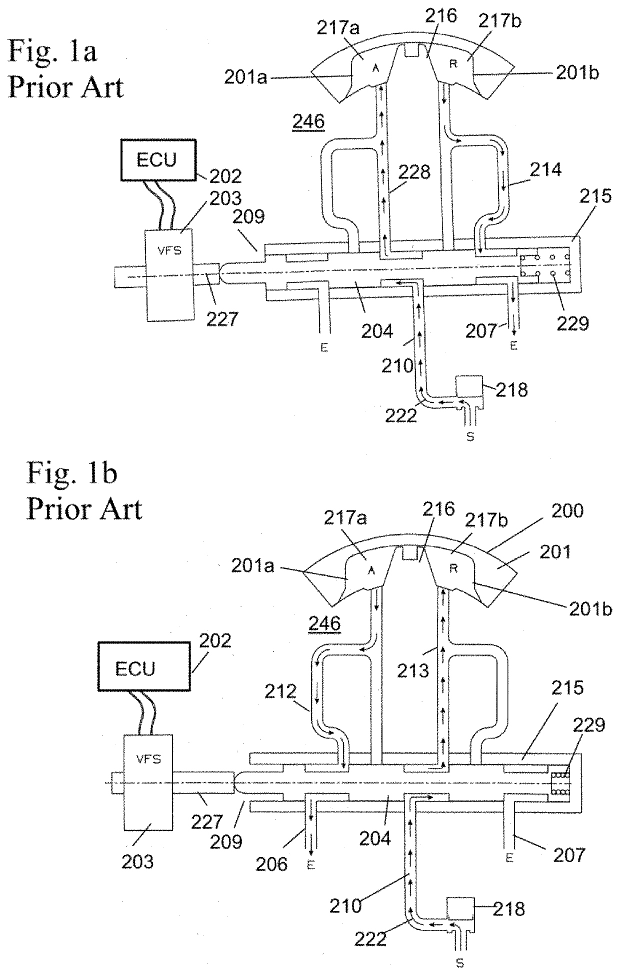 Check valve for exhausting flow of fluid from a variable cam timing phaser