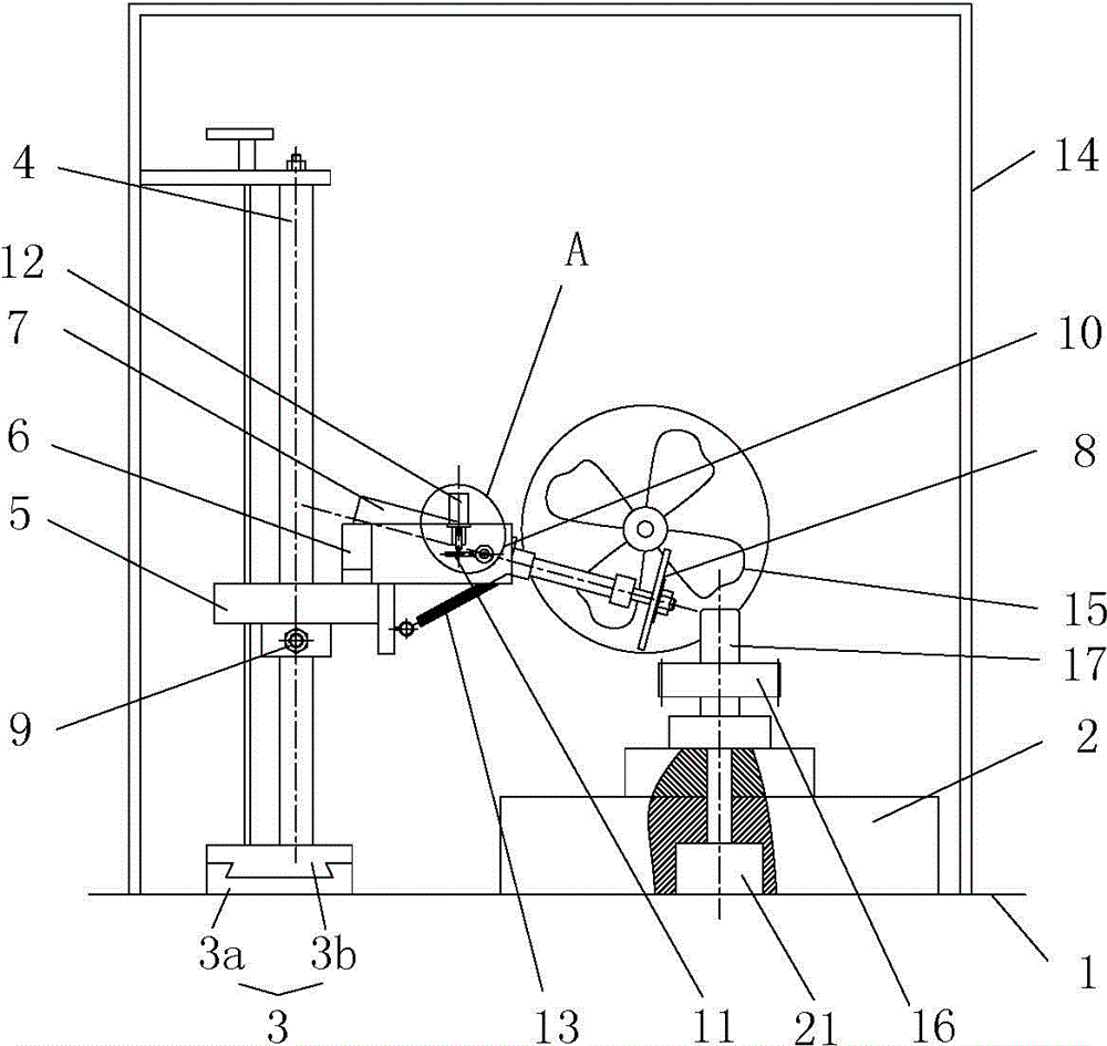 Stable clamping device for grinding end chamfer of gear tooth