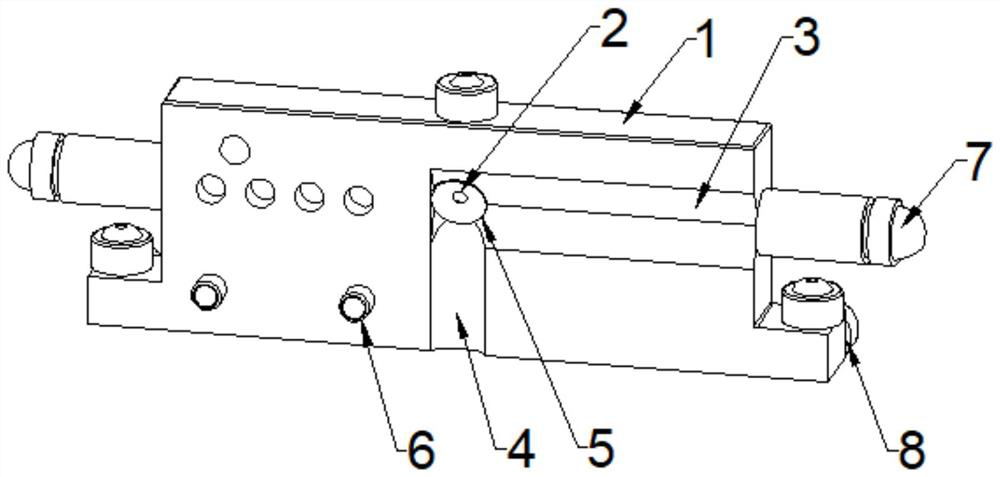 Grating ruler reading head tackle based on high-strength high-modulus fiber material