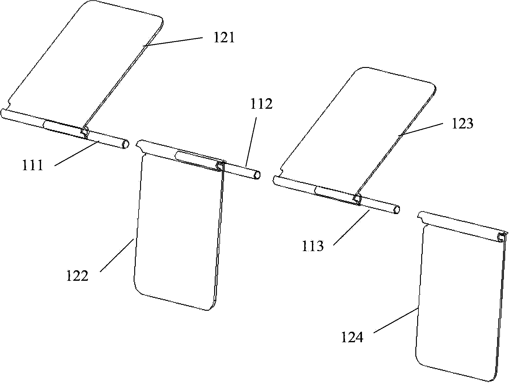 Support, electronic device protection shell and electronic device combination
