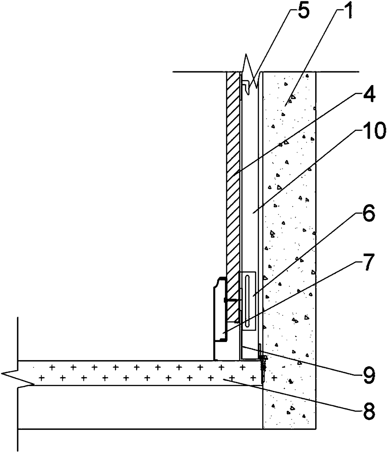 Mounting structure for all-aluminum wallboard