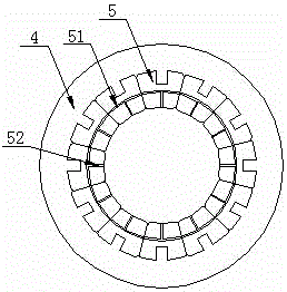 A diameter reducing device for automatic oiling operation