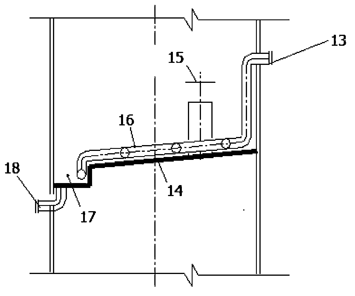 Method for preventing delayed coking fractionation tower high temperature section oil collection tank coking