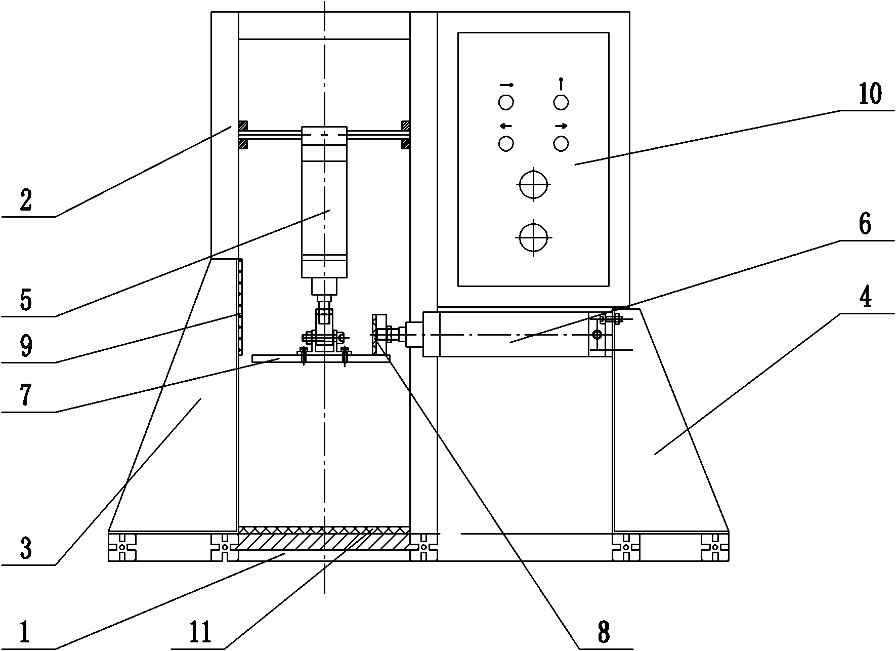 Free drop test device