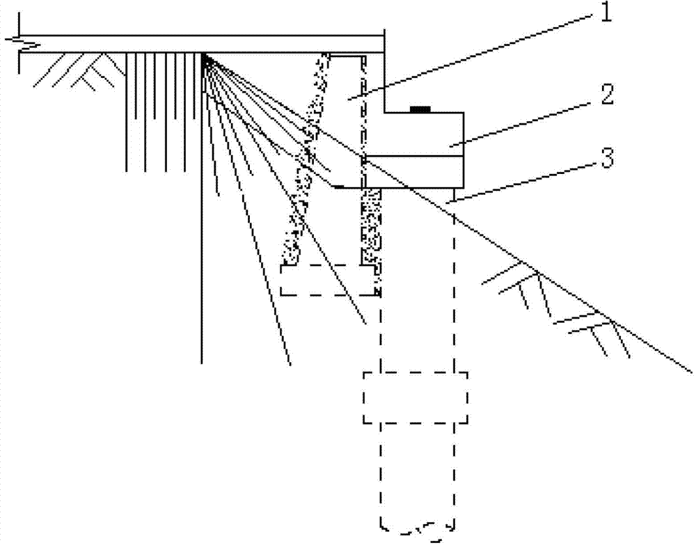 Reinforcing device for preventing forward tilting of light-weight abutment abutment