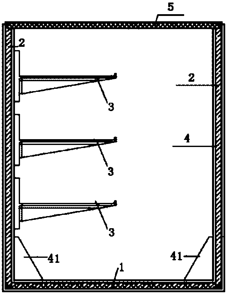 Full-glass-reinforced-plastic box-type cable chute