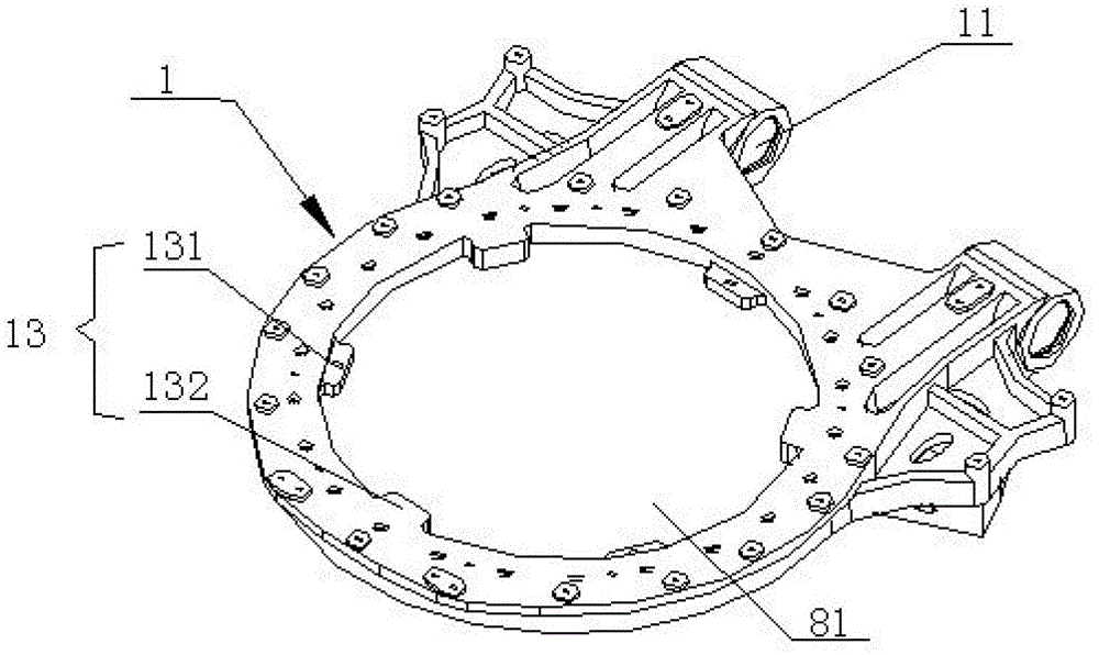 Hinged car chassis hinging system