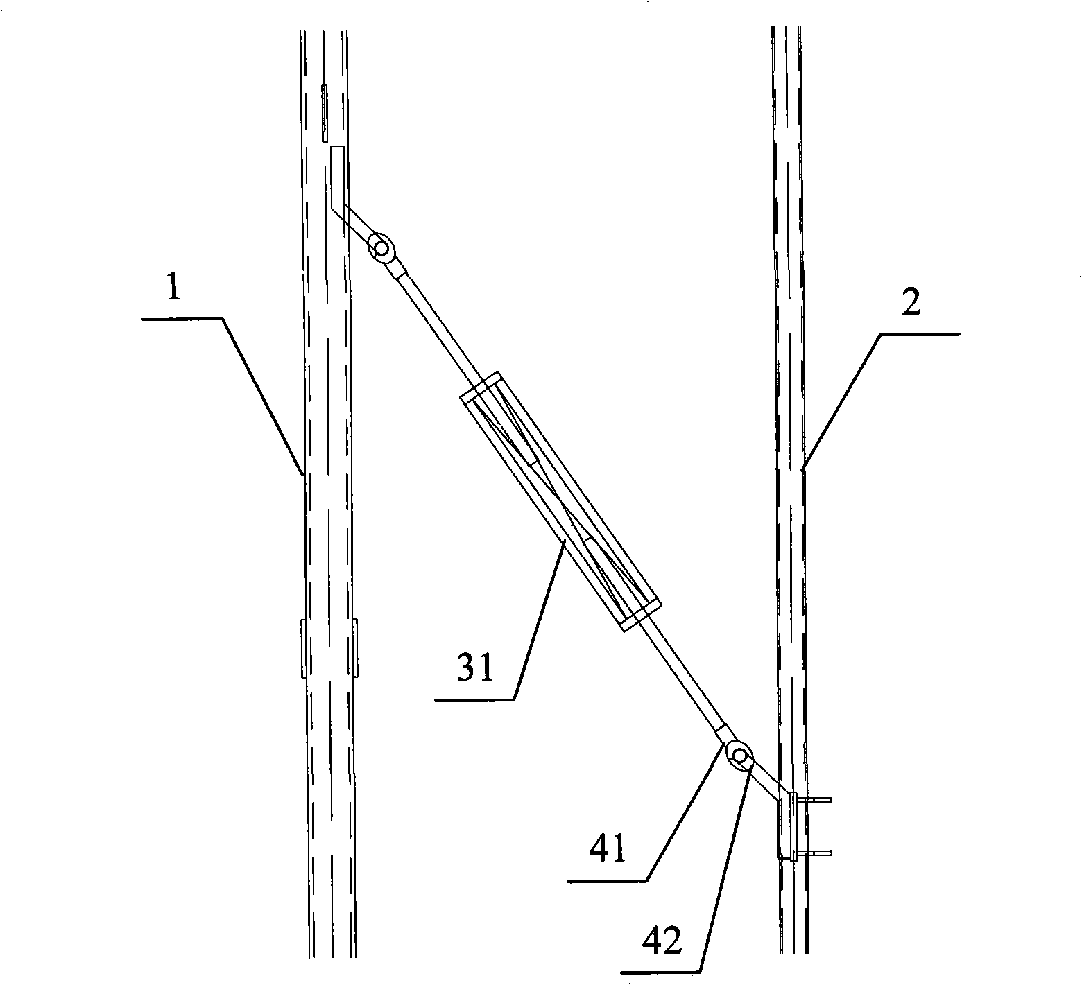 Climbing system for building construction and method for throwing over barrier