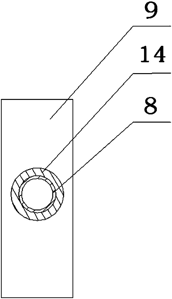 Pile hole casting adjustment structure