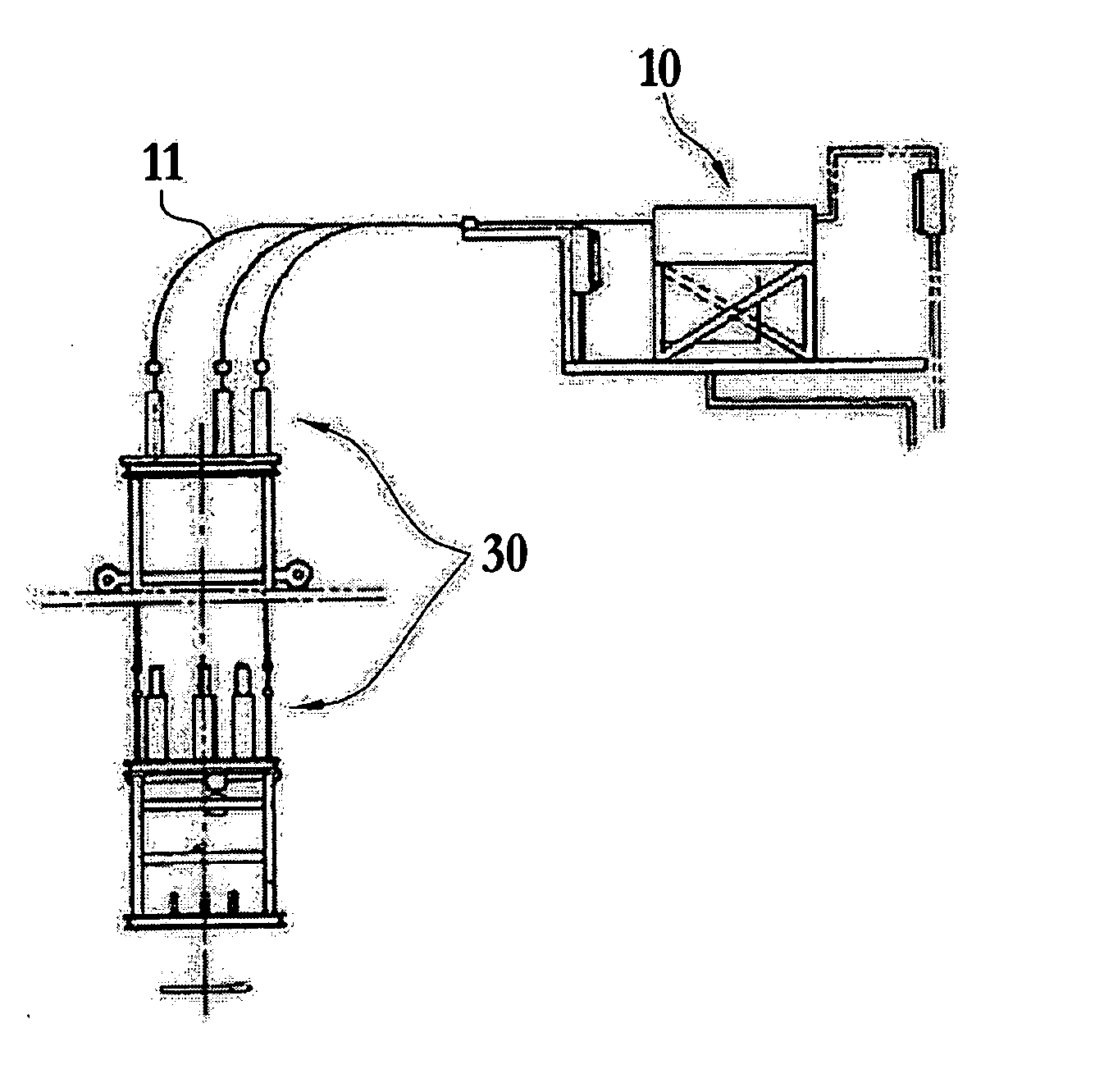 Neutron flux mapping system for nuclear reactor