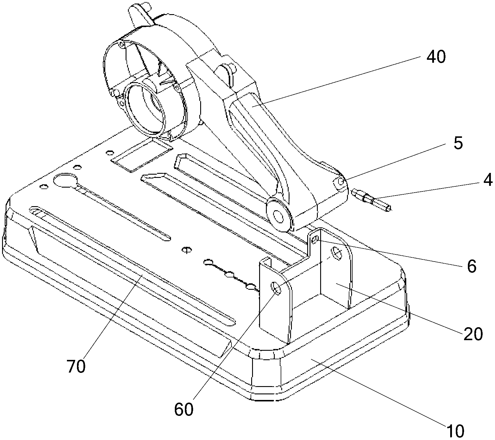 Steel material cutter and locking method of knife head of steel material cutter