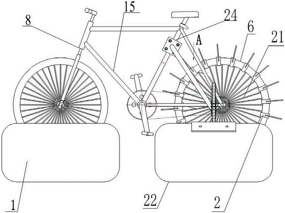 Multi-functional pneumatic bicycle