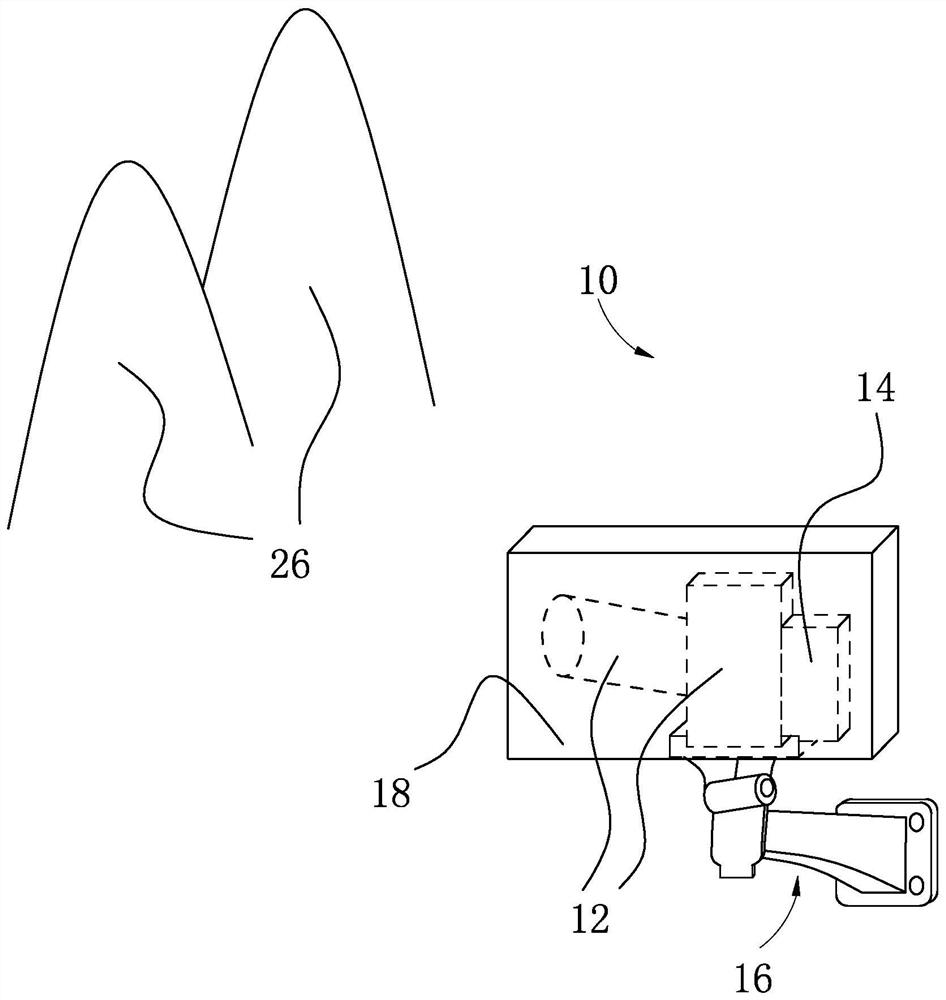 Landform latent change observation device utilizing image processing technology