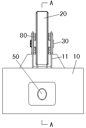 A method and device for improving the sealing performance of a water filling valve for an ultra-high water head gate