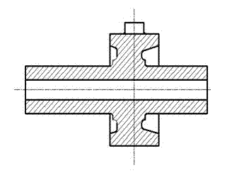 Cast and formed blade guiding frame and casting forming method thereof