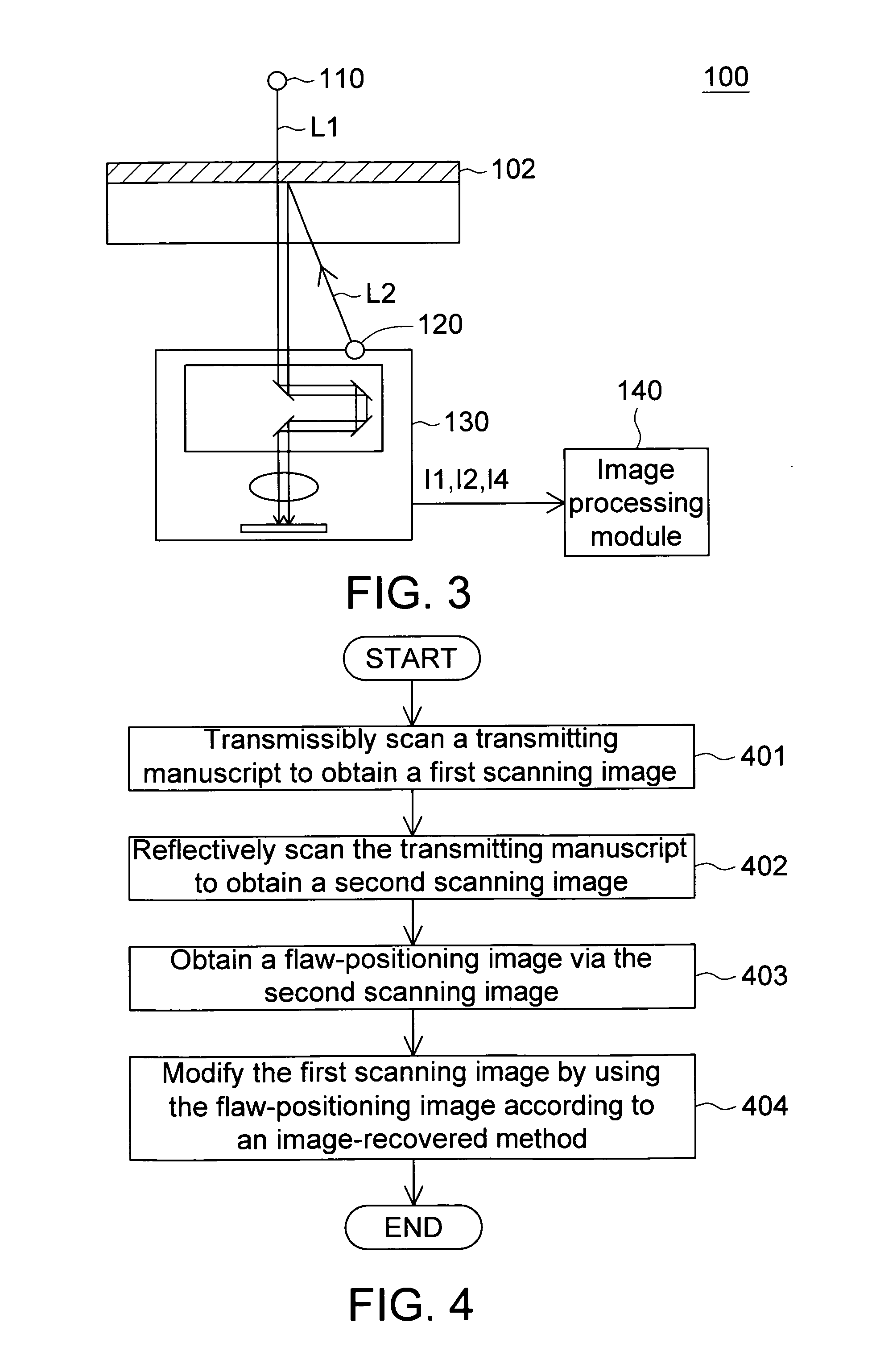 Image processing method of removing flaw and device using the same