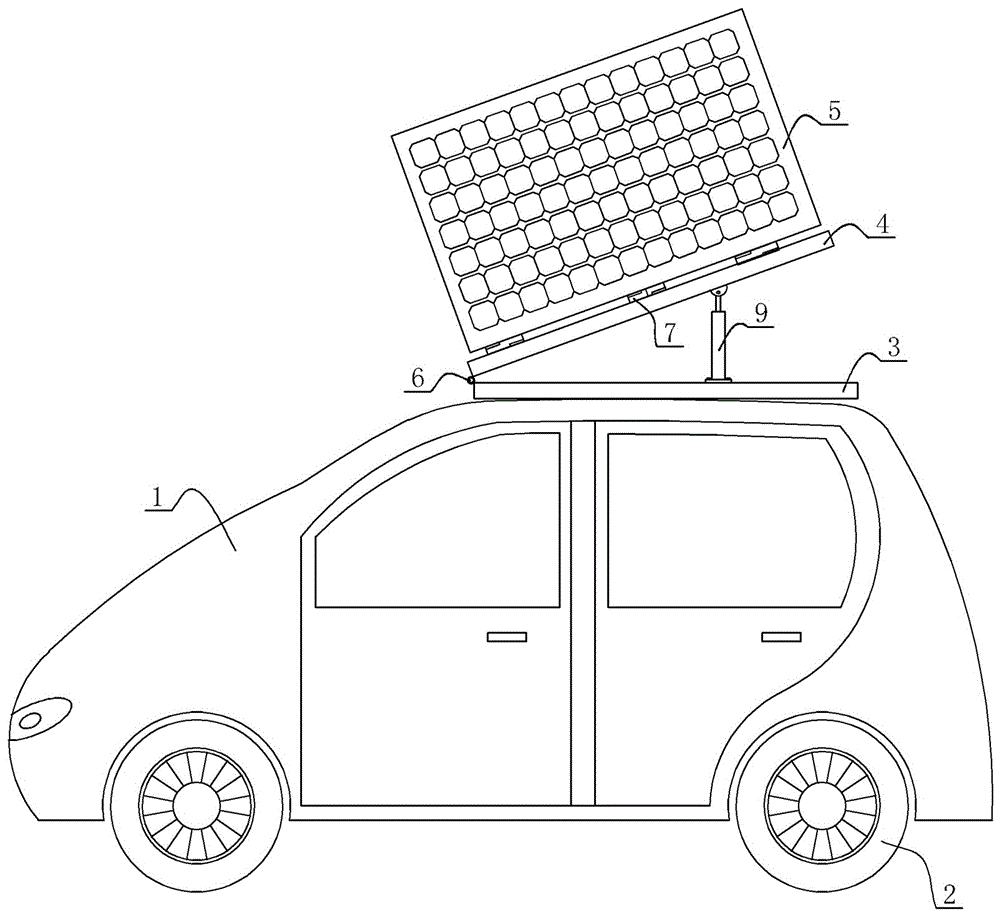 Electric car capable of achieving automatic tracking charging and tracking method