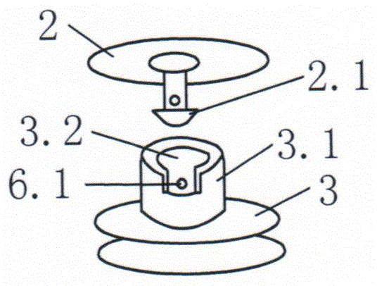 A transmission line insulator m-shaped electromagnetic signal emitting pin