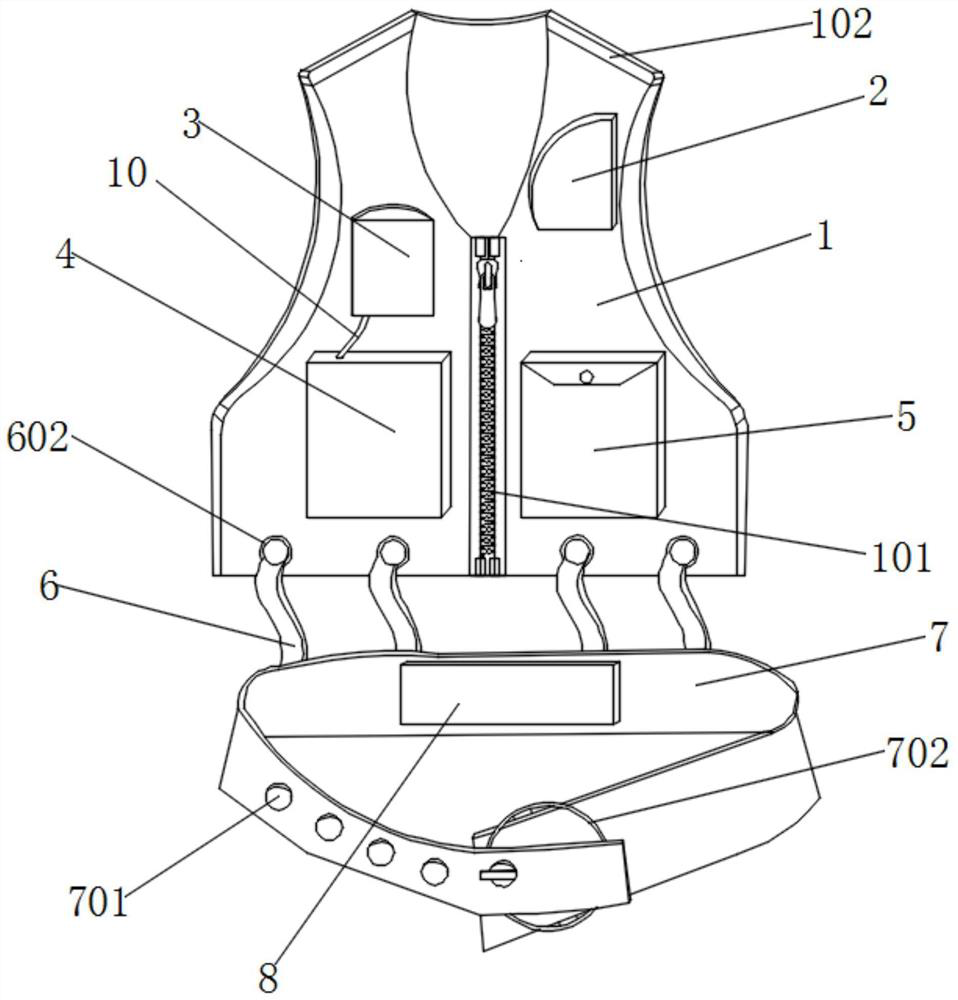 Wearable breathing tidal volume detection device through optical fiber