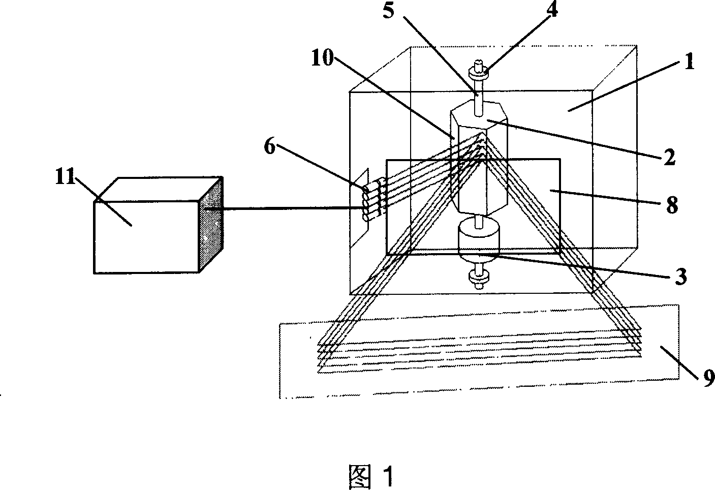 Laser pattern projecting device and method