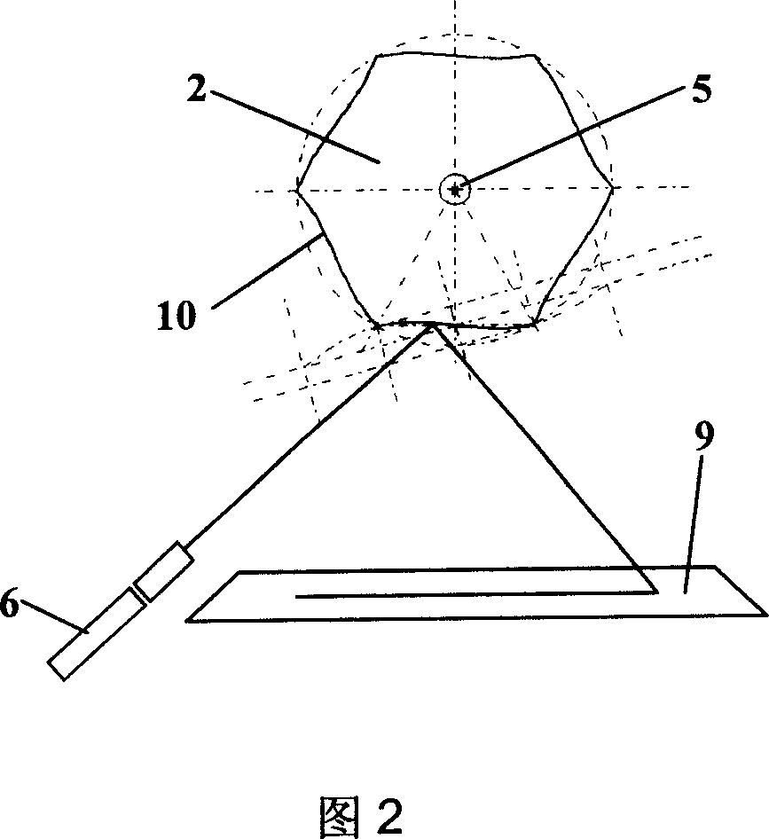 Laser pattern projecting device and method