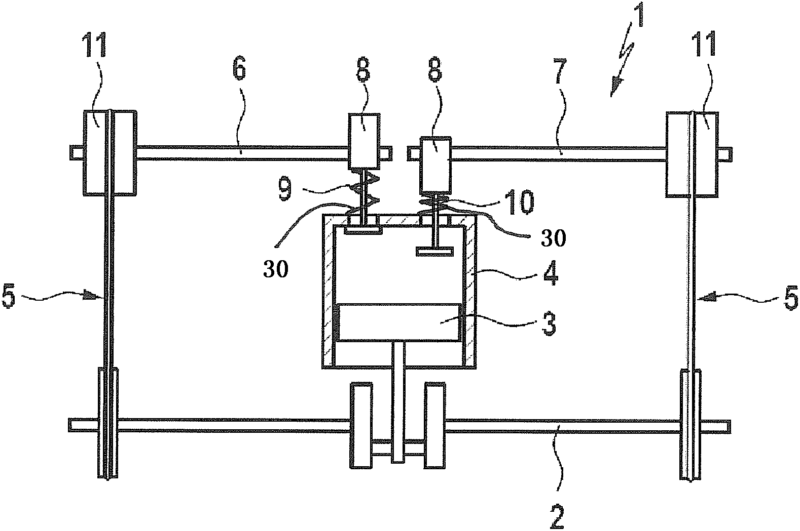 Device for the variable adjusting of the control timing of gas exchange valves of an internal combustion engine
