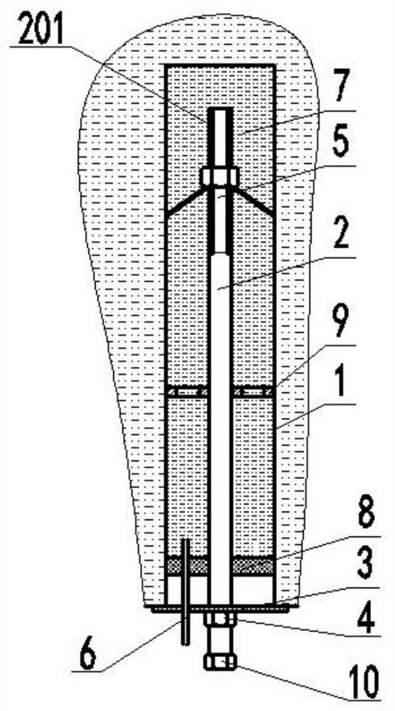 A grouting anchor structure and its construction method