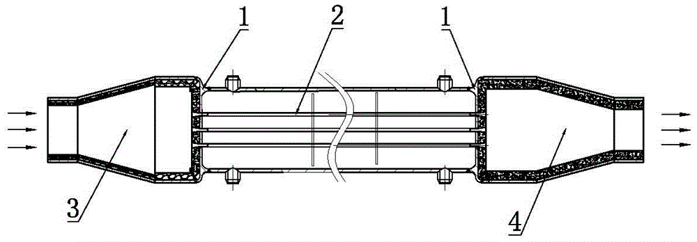 Embedded deep-hole welding structure for flexible tube plate of waste heat boiler