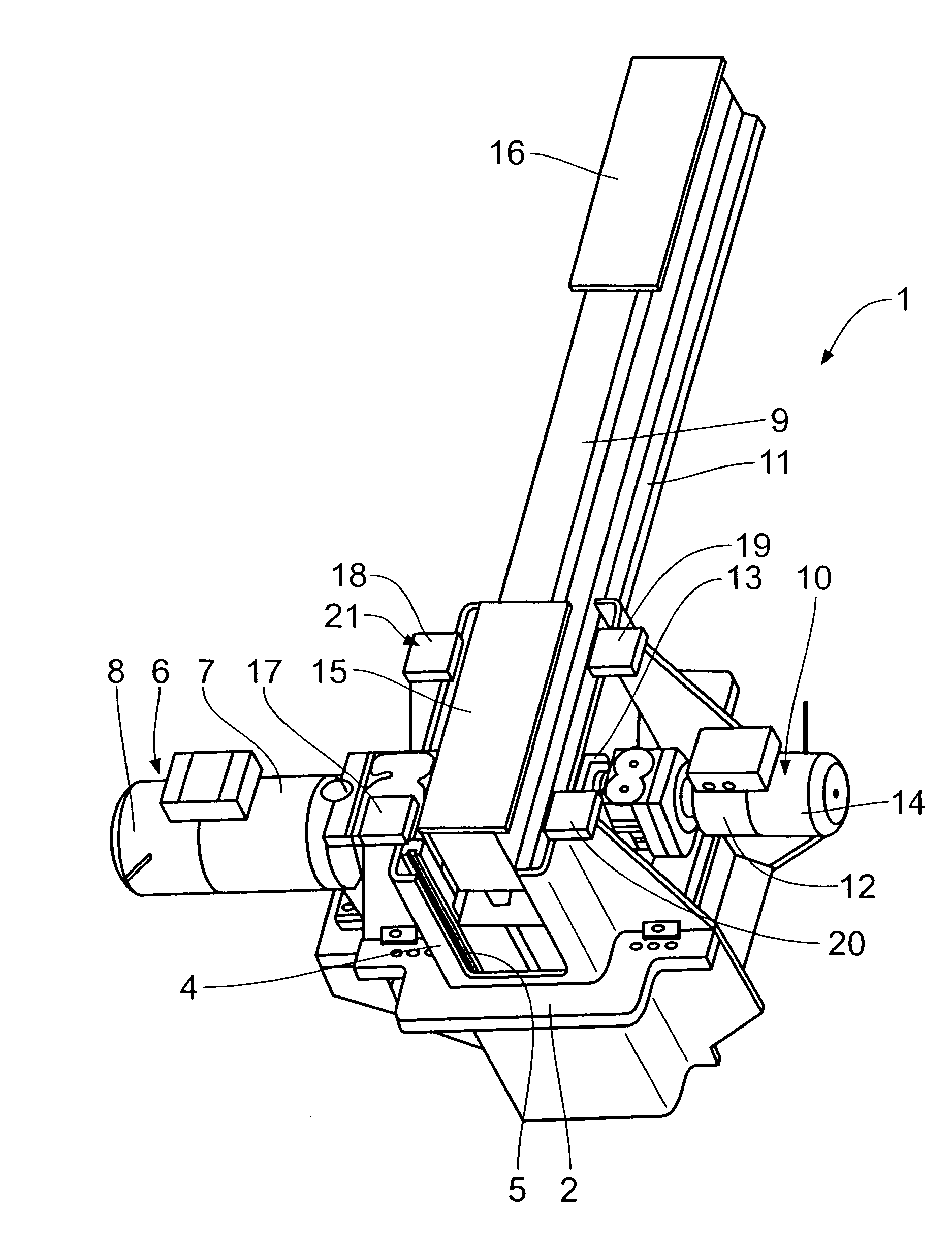 Transfer line for transporting workpieces