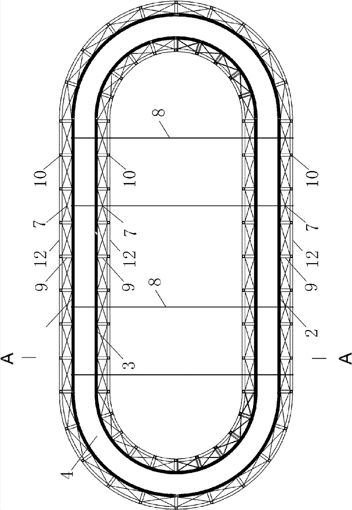 Windproof construction device with high bridge piers