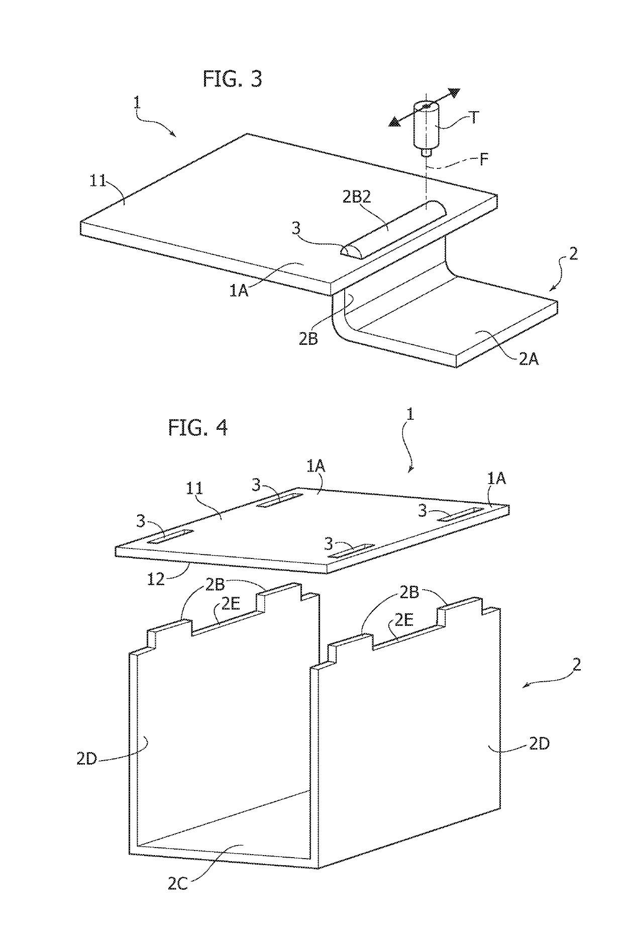 Method for joining an element of metal material to an element of plastic material, and a hybrid component obtained by this method