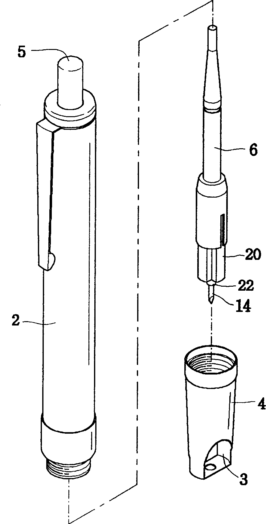 Needle length regulating device for bleeding needle tube